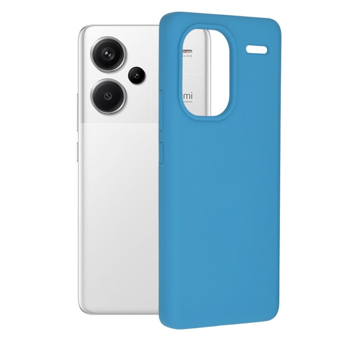 Husa pentru Xiaomi Redmi Note 13 Pro+ 5G, Techsuit Soft Edge Silicone, Denim Blue