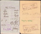 A1181 Lot de 2 acte Cercul de recrutare Hunedoara, 1934