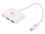 Adaptor HDMI 2.0 USB 3.0 0,15m Alb 60W