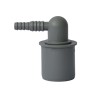 Dop PP, D 40 mm, cu conector rotativ la 90 grade pentru furtun, D 10 - 13 mm
