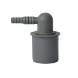 Dop PP, D 40 mm, cu conector rotativ la 90 grade pentru furtun, D 10 - 13 mm
