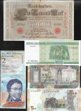 Set 5 bancnote de prin lume adunate (cele din imagini) #232, Asia