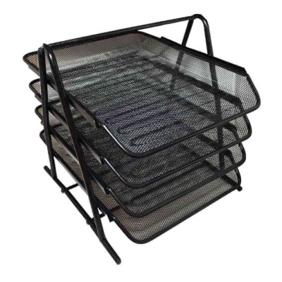 Organizator birou cu 4 tavite metalice suprapozabile foto