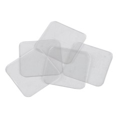 Set 5 autocolante nano fata-verso 5.8 x 5.8 cm Crisalida, reutilizabile, Transparente
