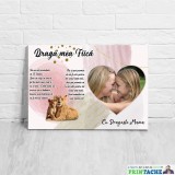 Tablou pe panza Draga fiica &ndash; cu dragoste Mama