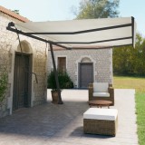 VidaXL Set st&acirc;lp pentru copertină, antracit, 600x245 cm, fier