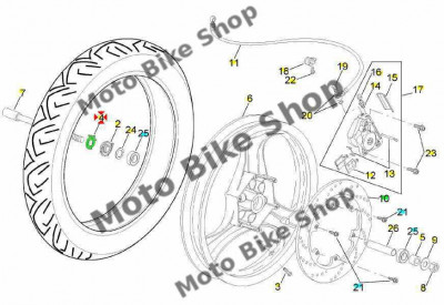 MBS Capac melc km Aprilia RS 50 &amp;#039;96-&amp;#039;05, Cod Produs: AP8201671PI foto