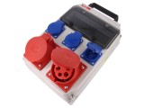 PCE Tablou Electric Portabil, IP54, 10 Module, Priza CEE 32A 400V, Prize GS 16A 230V