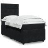 VidaXL Pat box spring cu saltea, negru, 100x200 cm, catifea 3294564