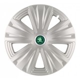 Set 4 capace roti pentru Skoda Nou Verde, model Glory Gray, R16