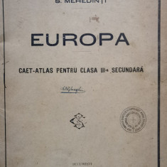 Europa Caet-atlas Pentru Clasa Iii-a Secundara (cu 9harti) - S. Mehedinti ,556676