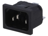 Conector Alimentare AC Tată 10A 250V IEC 60320