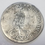 Austria 6 kreuzer 1674 argint Leopold l
