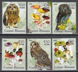 Guineea Bissau 2005 - Bufnițe și ciuperci, MNH