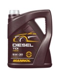 Ulei Motor MANNOL Diesel TDI 5W30, 5L, API SM/CF, ACEA C3, Sintetic, Tehnologie Ester, Compatibil DPF, TWC, EGR, SCR