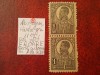 1920 Romania- Ferd. b. mare Lp72 Mi251x-H.gri-per.vert.-MNH-EROAREpata cul.in 1, Nestampilat
