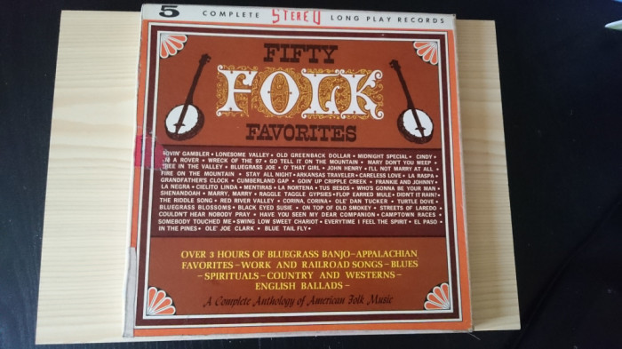 [Vinil] Fifty Folks Favorites A Complete Anthology of American Folk Music 5LP