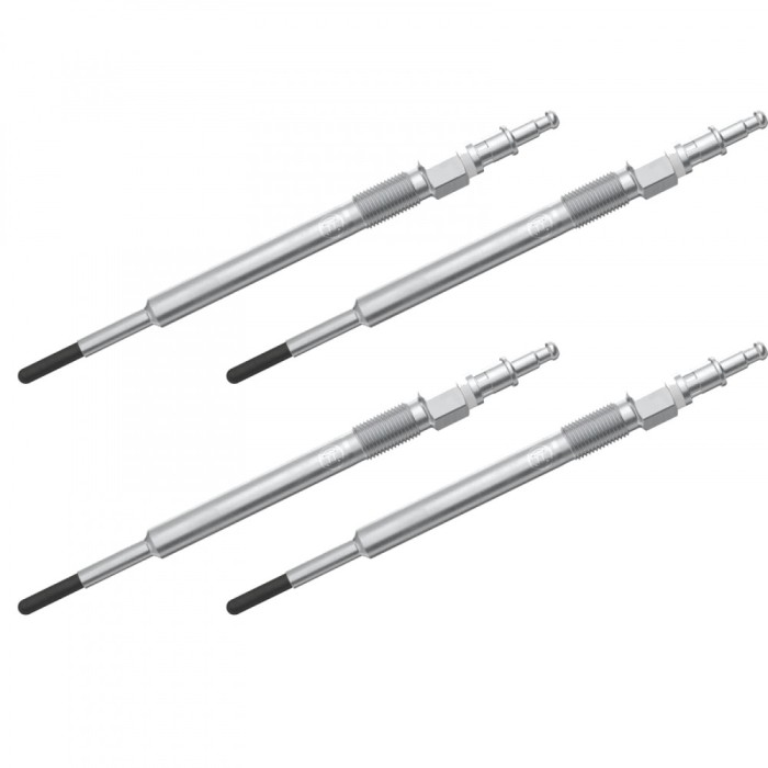 Set 4 bujii incandescente Bosch pentru Audi A3, A4 B7, A6 C6, Seat Altea, Skoda Octavia II, VW Golf V, Passat B6, Touran 2.0 TDI