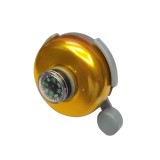 Cumpara ieftin Sonerie de bicicleta, aurie, universala, busola inclusa