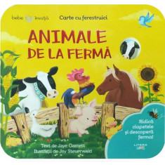 Bebe invata. Animale de la ferma. Carte cu ferestruici