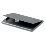 Suport carti de vizita mic si usor aluminiu, Dalimag, 95 x 65 x 7 mm