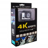 Camera video sport, 4K - Ultra HD, Wifi, Waterproof Action Cam, Card de memorie