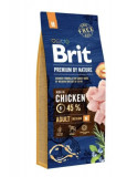 BRIT PREMIUM BY NATURE Adult M - hrană uscată cu pui pentru c&acirc;ini adulți de talie medie - 15 kg