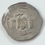Austria Salzburg 1 denar (1200-46) argint Friesach Arhiepiscopul Eberhard ll circulat in Transilvania, Europa