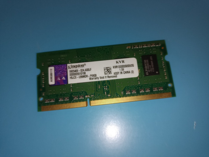 Memorie laptop DDR3 2Gb 1333Mhz PC3-10600S Kingston