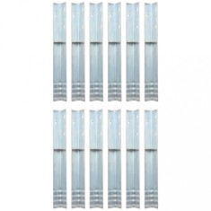 vidaXL Ancore de sol &icirc;n formă de L, 12 buc, oțel galvanizat, 5x5x50 cm