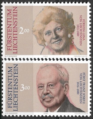 B0818 - Lichtenstein 1990 - Familia princiara neuzat,perfecta stare foto