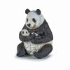 Papo Figurina Urs Panda Sezand Cu Pui In Brate, Animale Salbatice