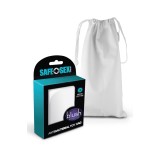 Husa XXL Jucarii Sexuale, Satin Alb, Antibacterial Toy Bag, [ 31 cm x 13 cm ]