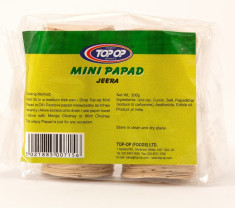 Top op Papad Mini Jeera (Mini Papadums cu Seminte de Chimion) 200g foto