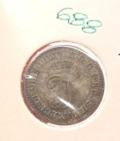 688 German States &rsaquo; Mecklenburg-Schwerin Statele Germanice, 1&frasl;48 Thaler - Frederick Francis II 1861, KM#311 Billon (.208 silver)