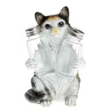 Suport in forma de pisica cu recipiente pentru sare si piper
