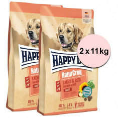 Happy Dog NaturCroq Lachs &amp; Reis 2 x 11 kg