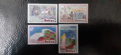 Belize-Craciun 1992-arta,pictura -serie completa nestampilate MNH(W 2) foto