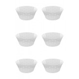 Set boluri, 6 piese, 1.5 L, Plastic, Transparent
