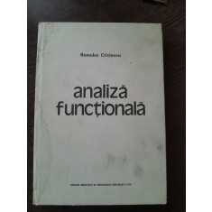 ANALIZA FUNCTIONALA - ROMULUS CRISTESCU