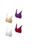 Set 4 sutiene Slimmaxx, marime XL, fermoar frontal, multicolor, Alb, rosu