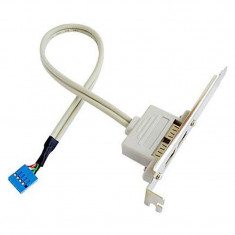 Bracket USB 2.0 Intern la 2x USB 2.0 Extern foto