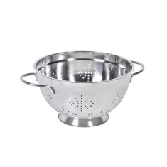 Strecuratoare metalica cu manere, diametru x inaltime 26+7x11 cm