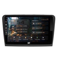 Navigatie Skoda Superb 2 (2008-2015) 4GB RAM Android 13 Octacore Slot Sim 4G DSP GPS Wi-FI Carplay Android Auto USB Bluetooth Waze Touchscreen 10.1 In
