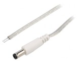 Cablu Alimentare DC 5,5/2,5 Transparent 3m 2x0,5mm2