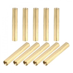 Set 10 distanțieri mama-mama M3 45mm &ndash; Fixare stabilă pentru montaj electronic