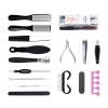 Set Pedichiura 26 Piese, Kit Profesional Ingrijire Unghii Acasa, Manichiura Femei