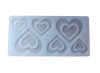 Forma Silicon Inimioare Tort, Prajituri, Fondant - Alb, 21cm, 3D - Matrita Decorativa Universală