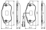 BOSCH 0 986 495 097 set placute frana,frana disc