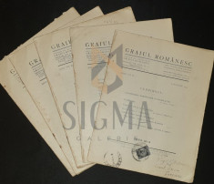SIMION C. MANDRESCU ( Redactor ), REVISTA &quot; GRAIUL ROMANESC &quot; Organ al romanilor de peste hotare Aromani , 5 nr, 1933